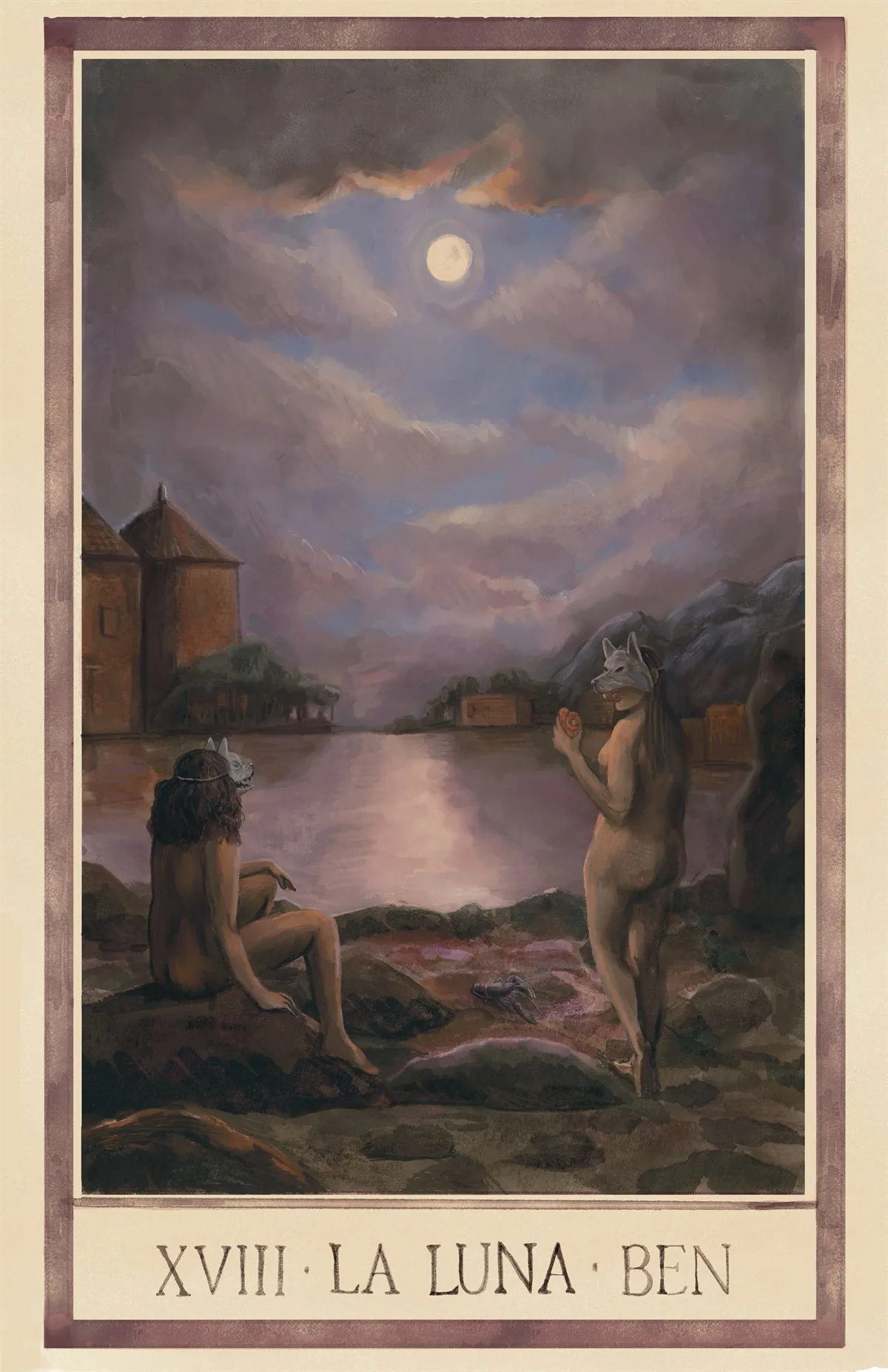 La Luna Full Tarot Card